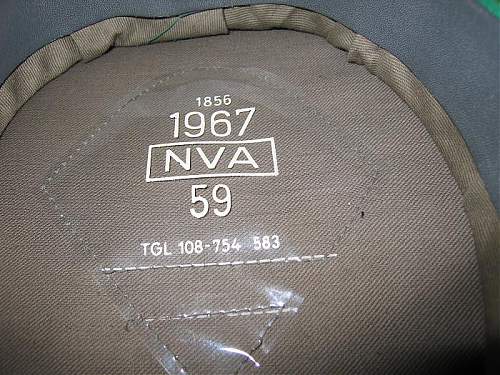 M-1962 Bullion (Handgestickt/Metallgespinst) DDR Visors