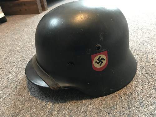 New user looking for info on German SS double decal helmet fake/real?