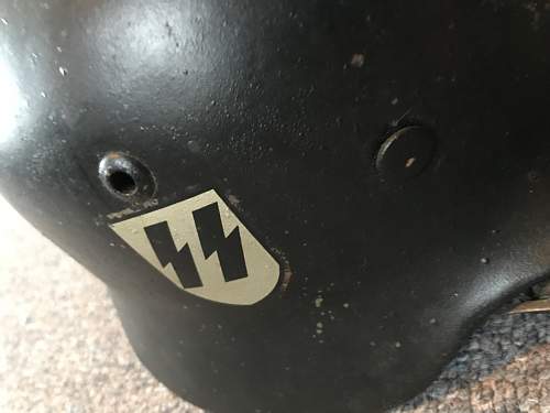 New user looking for info on German SS double decal helmet fake/real?