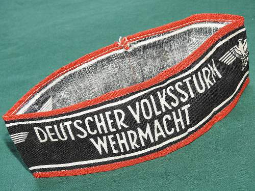 Deutscher Volkssturm Wehrmacht armband. - Real or Fake