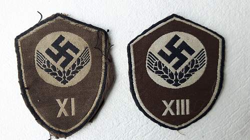 Original Reichsarbeitsdienst weibliche Jugend (RADwJ) sleeve insignias?