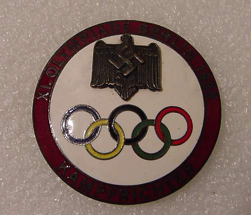 3 x 1936 German  Olympic  badge