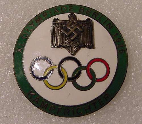 3 x 1936 German  Olympic  badge