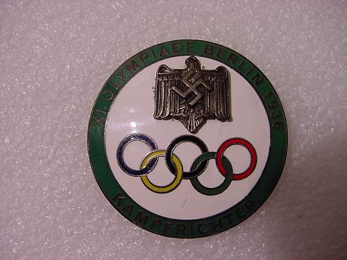 3 x 1936 German  Olympic  badge