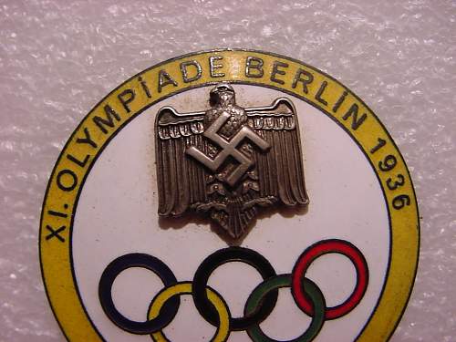 3 x 1936 German  Olympic  badge