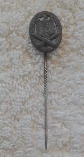 Army General Assault badge stick pin