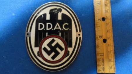 DDAC w/ Eagle + Swatstika Medal (or plaque?)