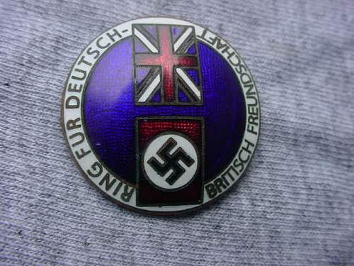 German British friendship badge ,REAL?