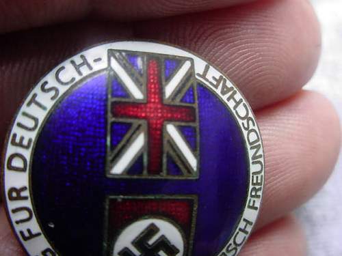 German British friendship badge ,REAL?