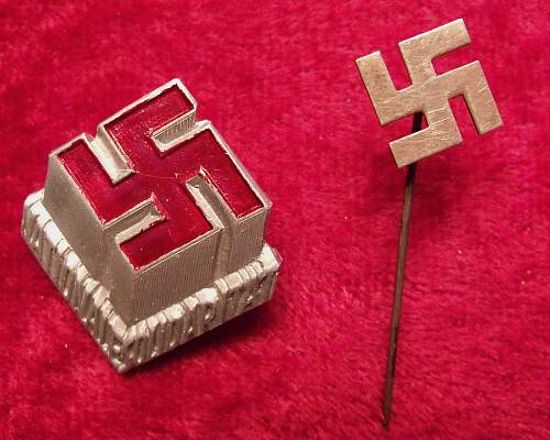 NSDAP Supporter's and National Solidarity pin