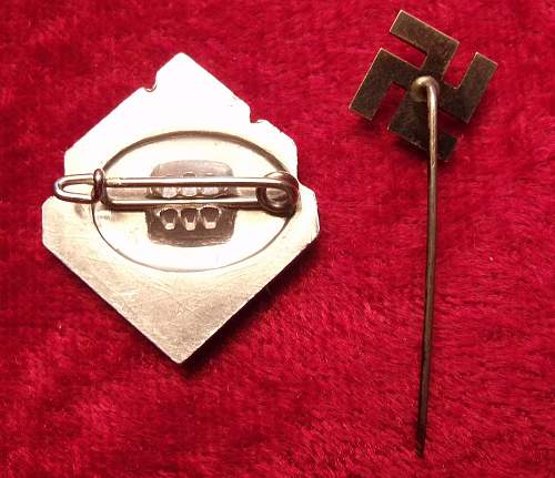 NSDAP Supporter's and National Solidarity pin