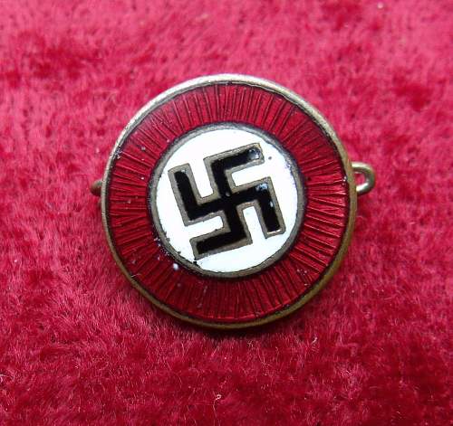 NSDAP Supporter's and National Solidarity pin