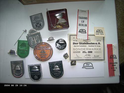 Stahlhelm - Bund der Frontsoldaten / system of shoulder-belts and special insignia