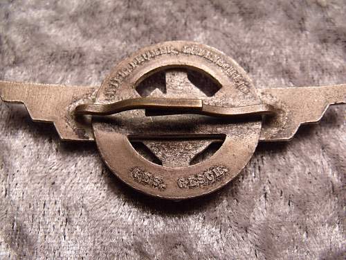 DLV Segelflieger cap badge