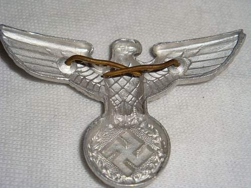 NSDAP Political Cap Eagle: Authentic Piece?