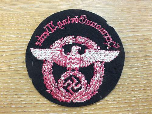 &quot;Hermann Goering&quot; fire police (?) patch