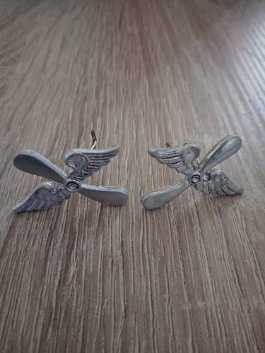 SA Fliegerstürme Collar Tab badge, fleamarket find