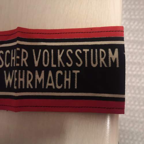 Deutscher Volkssturm Wehrmacht Armband Real or Fake