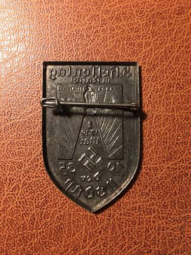 5. Hessentag in Kassel der N.S.D.A.P 1935 - Badge