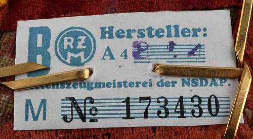 NSDAP collar tabs