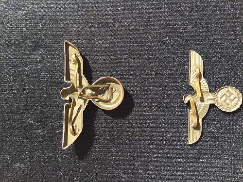 SS hat pins real or replica