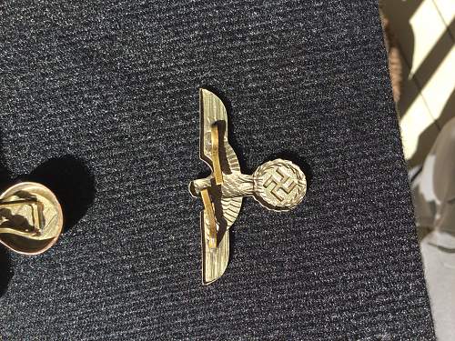 SS hat pins real or replica