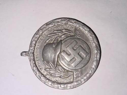 Nationale Erhebung Wett Schiessen Medal 1933 for Otto ??????