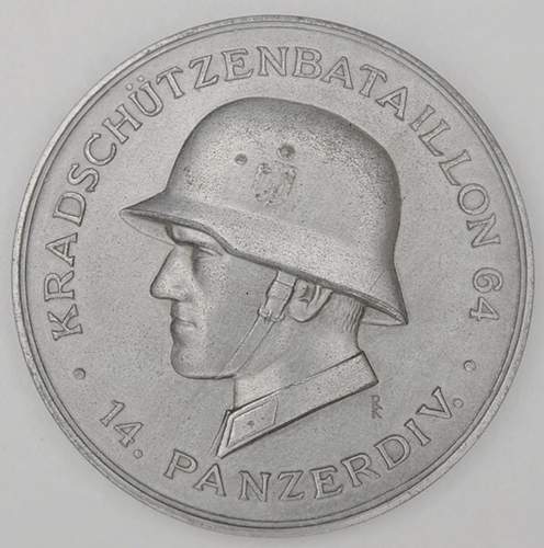 Original or fake? 64th Motorcycle Battalion 14th Panzer Division medal.