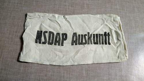 NSDAP Auskuft armand.