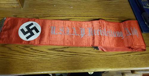 Kreisleitung funeral sash