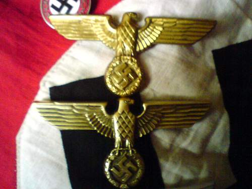 Third Reich cap eagles