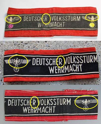 Deutscher Volkssturm armband.