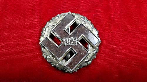 1923 Gau Honor Badge-in Brown