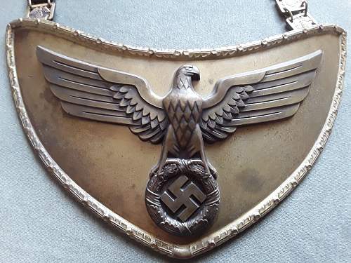 NSDAP Flag Bearer Gorget for review