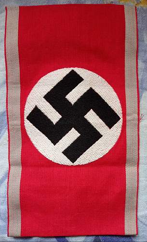 Armbinde NSDAP,  wool.  Need  opinion.