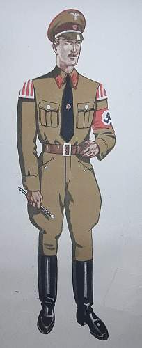 Early NSDAP political leader's brownshirt for a Hauptstellenleiter