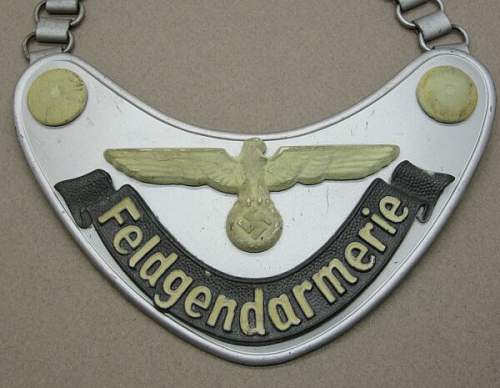 Feldgendarmerie Gorget