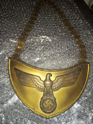 NSDAP gorget cleaning