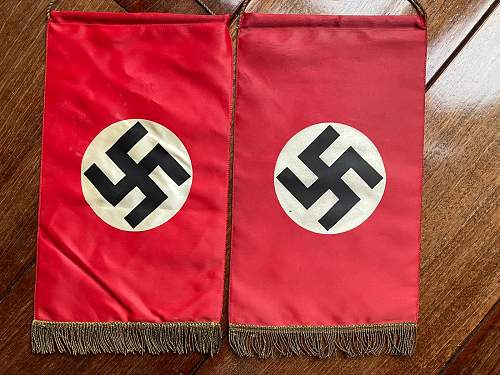 NSDAP wall / table flag silk