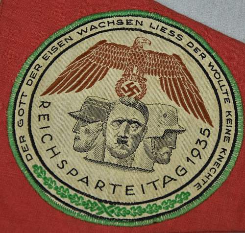 Reichsparteitag Nürnberg 1938 table pennant