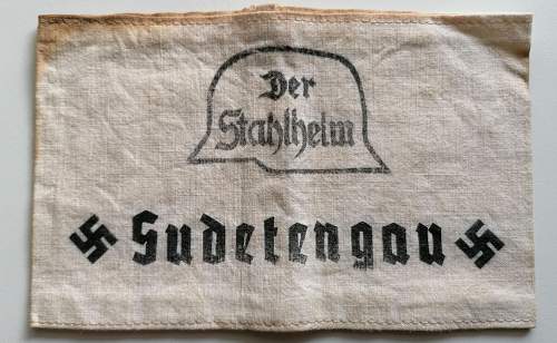 Armband Der Stahlhelm Sudetengau