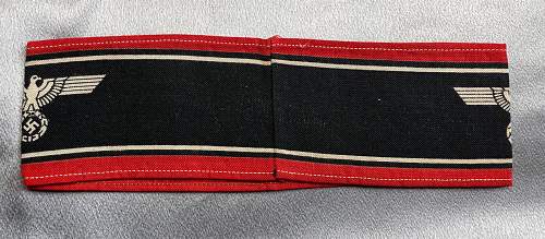 Deutscher VolkSturm Wehrmacht ArmBand? Real or fake?