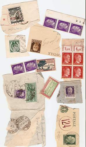 a block of 100 stamps