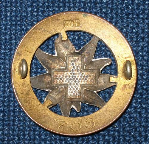 DRK Gebirgs Unfalldienst / German Red Cross Mountain Rescue badge