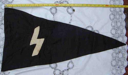 Nazi pennant &amp; Hitler plaque