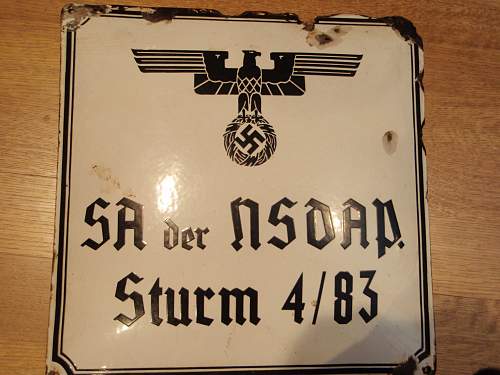 S A Hauptamt Signs