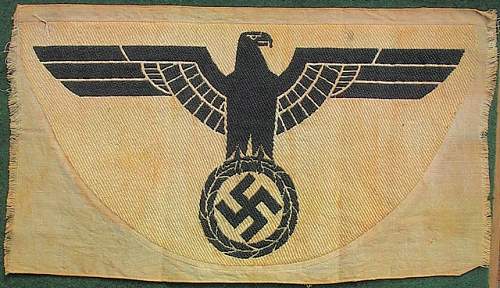 blue and white nazi patch