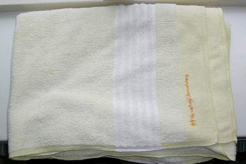 Towel from the SS verwaltung Obersalzberg