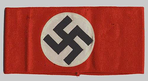 NSDAP armband &amp; bring back certificate