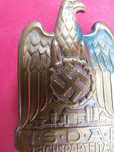 Nürnberg Party Day Badge of 1933 + Book